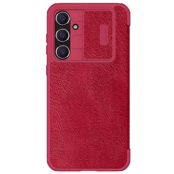 Husă pentru smartphone Samsung Galaxy S23 FE Nillkin / Flip Cover / Piele / Red photo 1