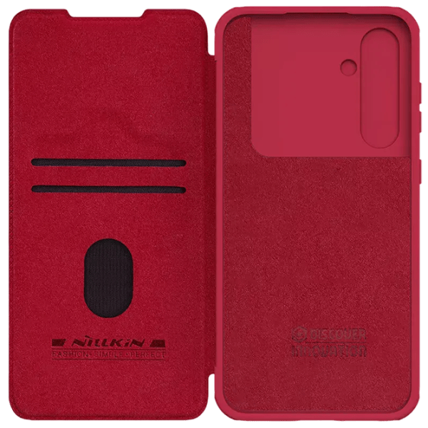 Husă pentru smartphone Samsung Galaxy S23 FE Nillkin / Flip Cover / Piele / Red photo 5