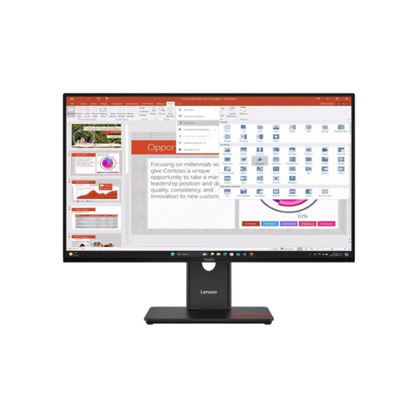 Монитор Lenovo ThinkVision T27-40 27" Full HD 120 Гц / 4 мс / Черный photo 1