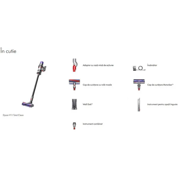 Aspirator vertical Dyson V11 Total Clean 610 W / Black Gray photo 10