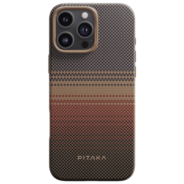 Husă pentru smartphone Apple iPhone 16 Pro Pitaka / MagSafe Back / PC / Light Brown photo 1