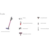 Aspirator vertical Dyson V10 Extra 525 W / Nickel Fuchsia photo 7
