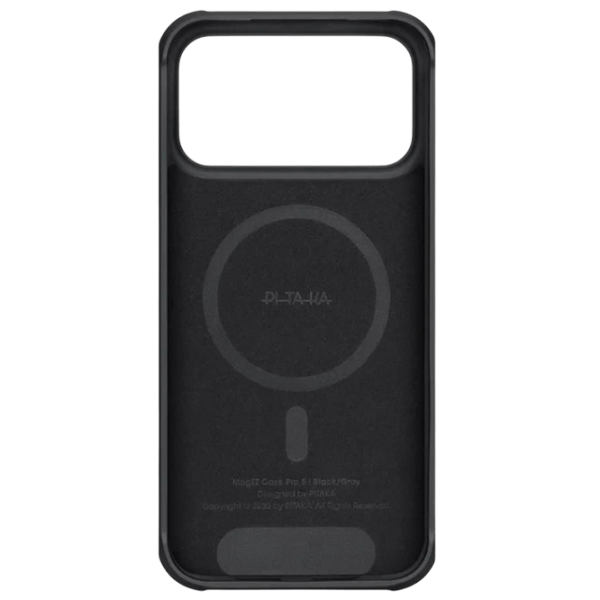 Чехол для смартфона Apple iPhone 17 Pro Max Pitaka / MagSafe Back / ПК / Серый Черный photo 2