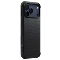 Husă pentru smartphone Apple iPhone 17 Pro Max Pitaka / MagSafe Back / PC / Gray Black photo 4