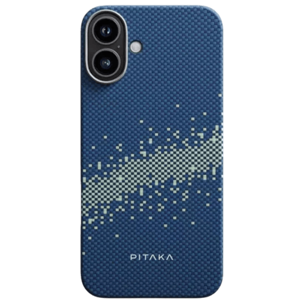 Husă pentru smartphone Apple iPhone 16 Pitaka / MagSafe Back / PC / Milky Way Galaxy Blue photo 1