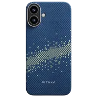 Чехол для смартфона Apple iPhone 16 Pitaka / MagSafe Back / ПК / Галактика Млечный Путь Синий