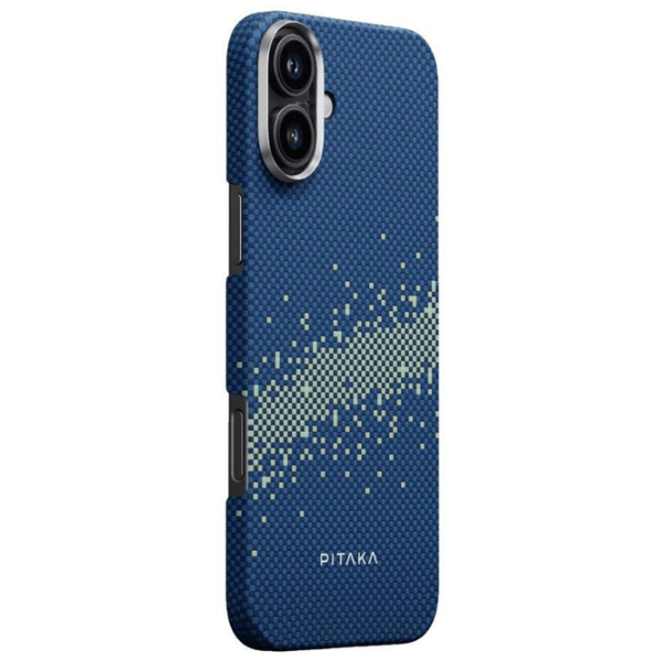 Husă pentru smartphone Apple iPhone 16 Pitaka / MagSafe Back / PC / Milky Way Galaxy Blue photo 4