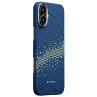 Husă pentru smartphone Apple iPhone 16 Pitaka / MagSafe Back / PC / Milky Way Galaxy Blue photo 4