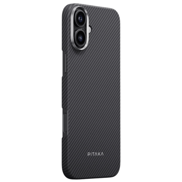 Husă pentru smartphone Apple iPhone 16 Plus Pitaka / MagSafe Back / PC / Black-Gray photo 1
