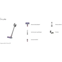 Aspirator vertical Dyson V8 Advanced 425 W / Multicolor Silver photo 2