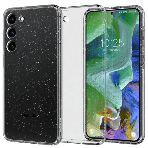 Husă pentru smartphone Samsung Galaxy S23 Plus Spigen / Back / TPU / Glitter Black photo 1