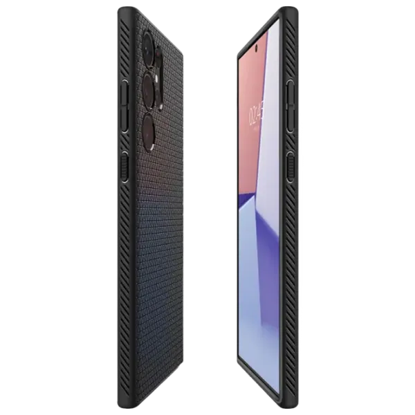 Husă pentru smartphone Samsung Galaxy S23 Ultra Spigen / Back / TPU / Ornament Matte black photo 3