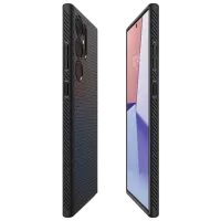 Husă pentru smartphone Samsung Galaxy S23 Ultra Spigen / Back / TPU / Ornament Matte black photo 3