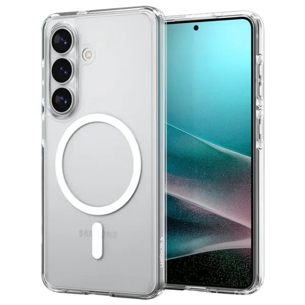 Husă pentru smartphone Samsung Galaxy S26 Spigen / MagSafe Back / TPU / White Transparent photo 1