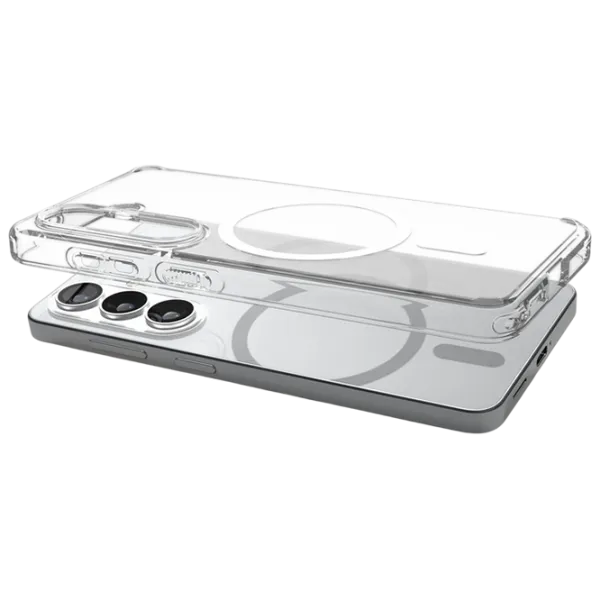 Husă pentru smartphone Samsung Galaxy S26 Spigen / MagSafe Back / TPU / White Transparent photo 2