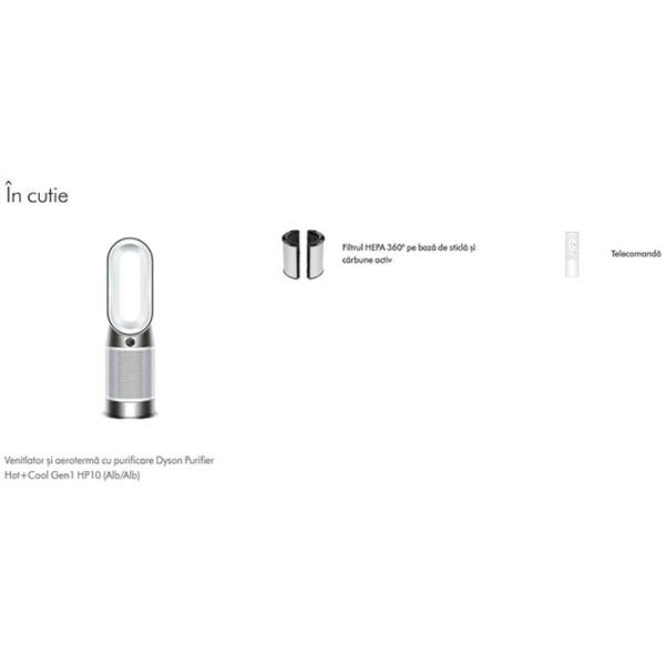 Purificator de aer Dyson HP10 Hot + Cool Pe podea / Silver photo 9