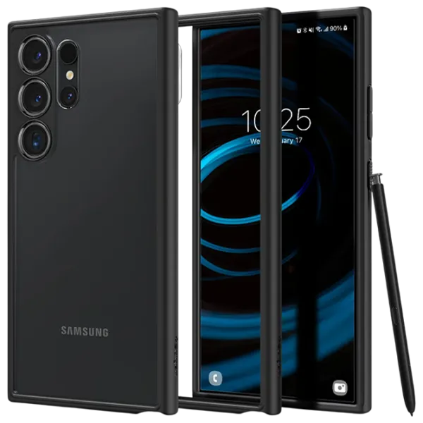 Husă pentru smartphone Samsung Galaxy S24 Ultra Spigen / Back / TPU / Black Transparent photo 2