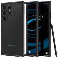 Husă pentru smartphone Samsung Galaxy S24 Ultra Spigen / Back / TPU / Black Transparent photo 2