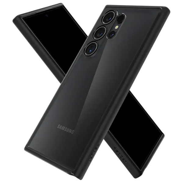 Husă pentru smartphone Samsung Galaxy S24 Ultra Spigen / Back / TPU / Black Transparent photo 5