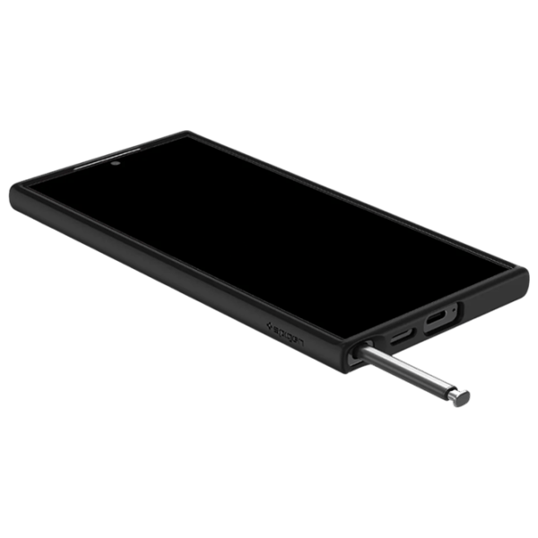 Husă pentru smartphone Samsung Galaxy S24 Ultra Spigen / Back / TPU / Black Transparent photo 6