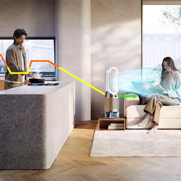 Umidificator-purificator de aer Dyson PH05 Pe podea / Gold photo 16