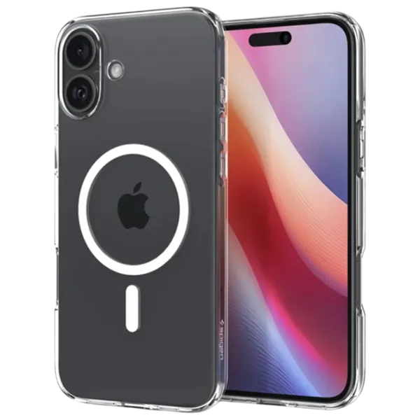 Чехол для смартфона Apple iPhone 16 Plus Spigen / MagSafe Back / ТПУ / White Прозрачный photo 1