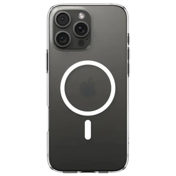 Husă pentru smartphone Apple iPhone 16 Pro Max Spigen / MagSafe Back / TPU / White Transparent photo 1
