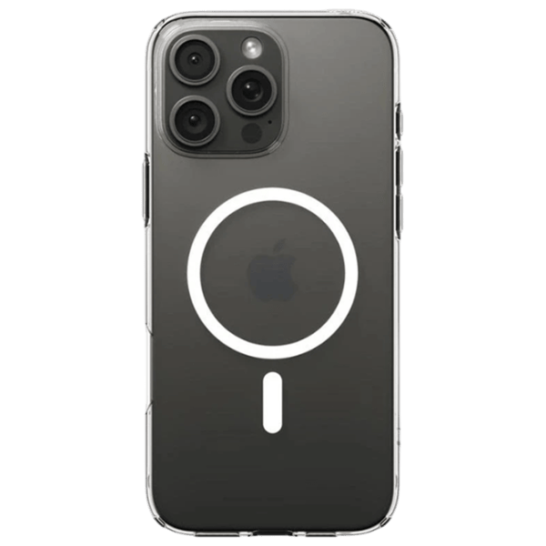 Husă pentru smartphone Apple iPhone 16 Pro Max Spigen / MagSafe Back / TPU / White Transparent photo 1