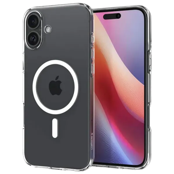 Husă pentru smartphone Apple iPhone 16 Spigen / MagSafe Back / TPU / White Transparent photo 1