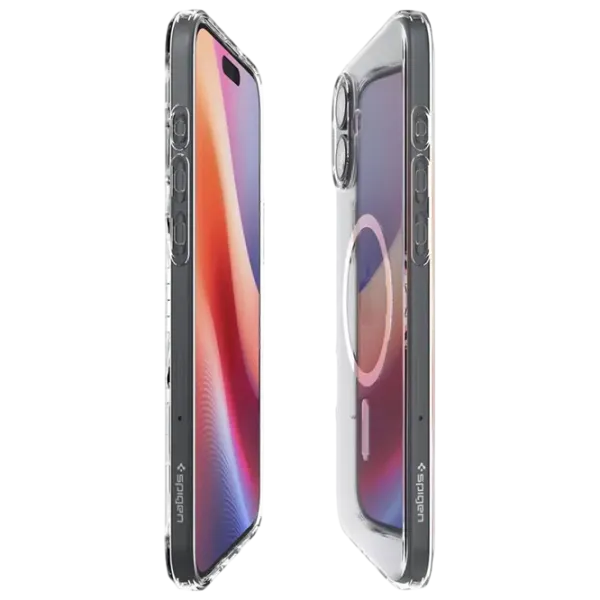 Husă pentru smartphone Apple iPhone 16 Spigen / MagSafe Back / TPU / White Transparent photo 3