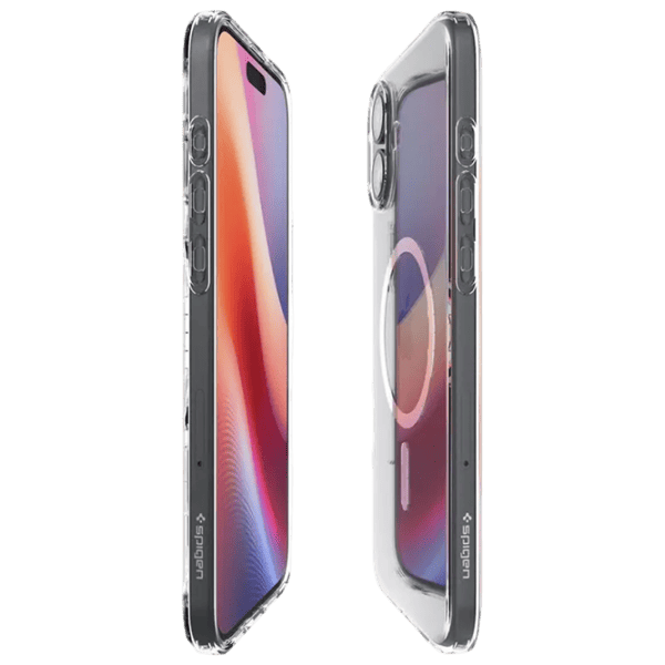 Husă pentru smartphone Apple iPhone 16 Spigen / MagSafe Back / TPU / White Transparent photo 3