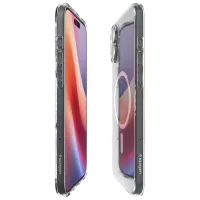 Husă pentru smartphone Apple iPhone 16 Spigen / MagSafe Back / TPU / White Transparent photo 3
