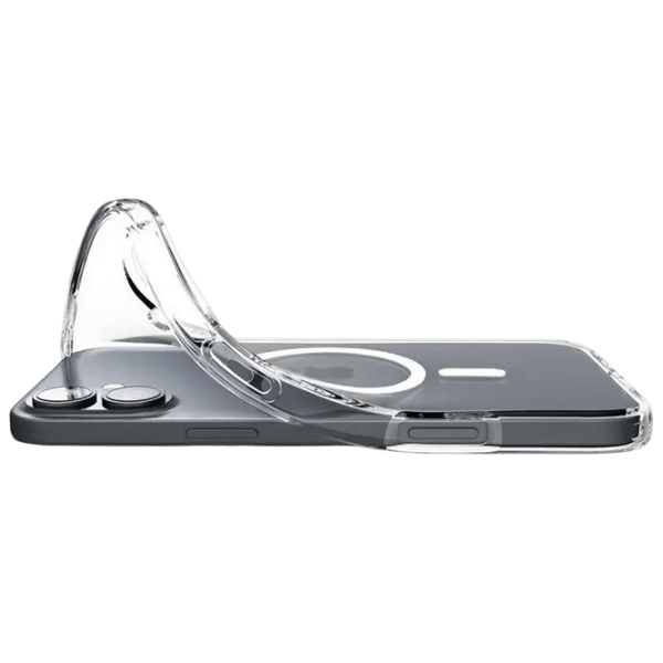 Husă pentru smartphone Apple iPhone 16 Spigen / MagSafe Back / TPU / White Transparent photo 6
