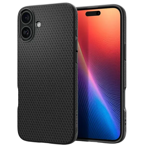 Husă pentru smartphone Apple iPhone 16 Spigen / Back / TPU / Black Black Matt photo 1