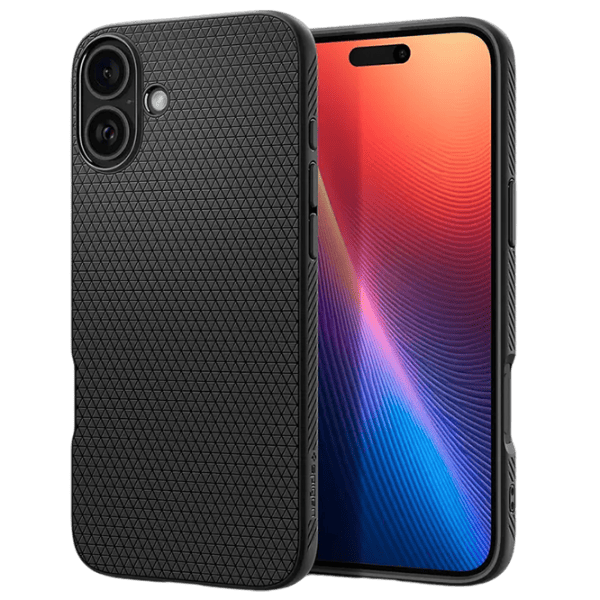 Husă pentru smartphone Apple iPhone 16 Spigen / Back / TPU / Black Black Matt photo 1