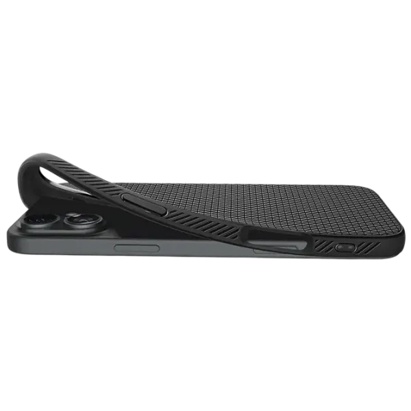 Husă pentru smartphone Apple iPhone 16 Spigen / Back / TPU / Black Black Matt photo 3