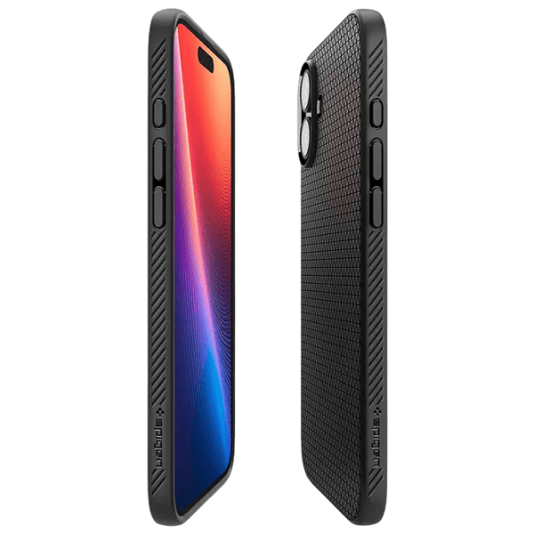 Husă pentru smartphone Apple iPhone 16 Spigen / Back / TPU / Black Black Matt photo 4