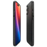 Husă pentru smartphone Apple iPhone 16 Spigen / Back / TPU / Black Black Matt photo 4