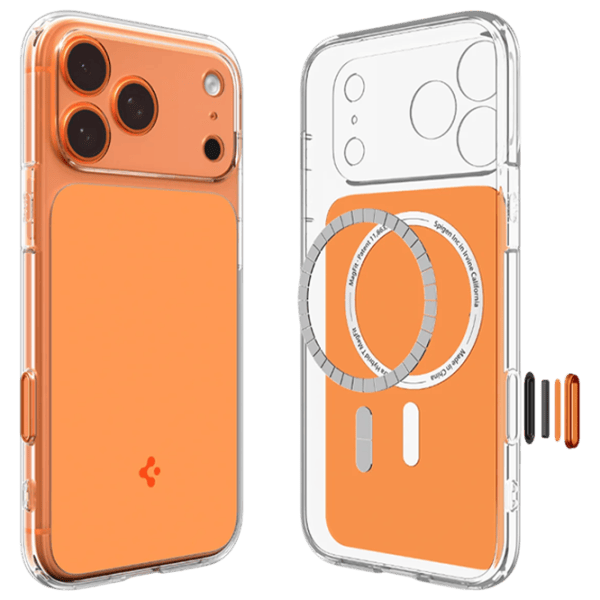 Husă pentru smartphone Apple iPhone 17 Pro Max Spigen / MagSafe Back / TPU / Transparent Orange photo 2