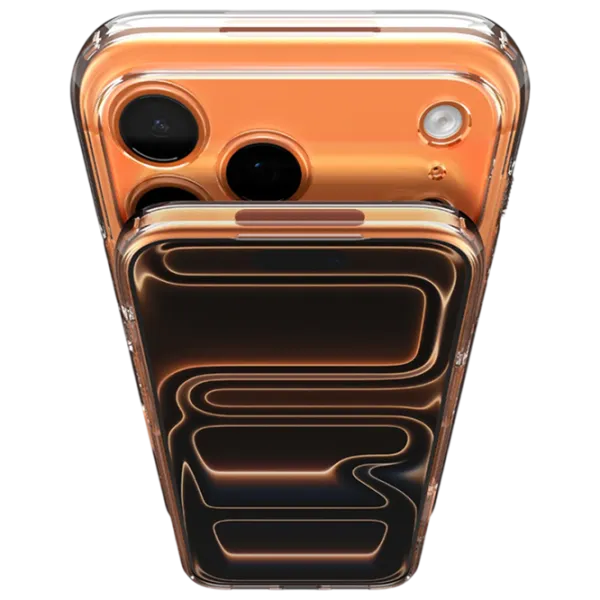 Husă pentru smartphone Apple iPhone 17 Pro Max Spigen / MagSafe Back / TPU / Transparent Orange photo 4