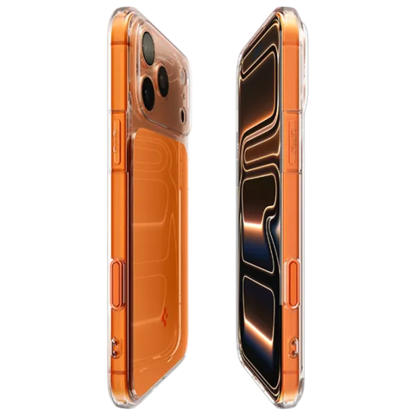 Husă pentru smartphone Apple iPhone 17 Pro Max Spigen / MagSafe Back / TPU / Transparent Orange photo 5