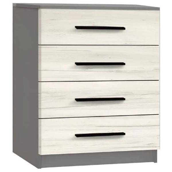 Comodă Modern Kenon 4B 88 x 80 x 38 / PAL / Craft Oak White photo 1