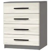 Comodă Modern Kenon 4B 88 x 80 x 38 / PAL / Craft Oak White photo 2