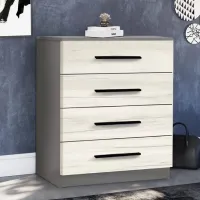 Comodă Modern Kenon 4B 88 x 80 x 38 / PAL / Craft Oak White photo 3