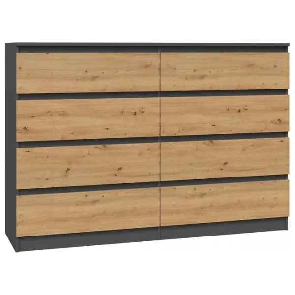 Comodă TopEshop Malwa M8 140 97 x 138 x 40 / LPAL / Artisan Oak photo 1