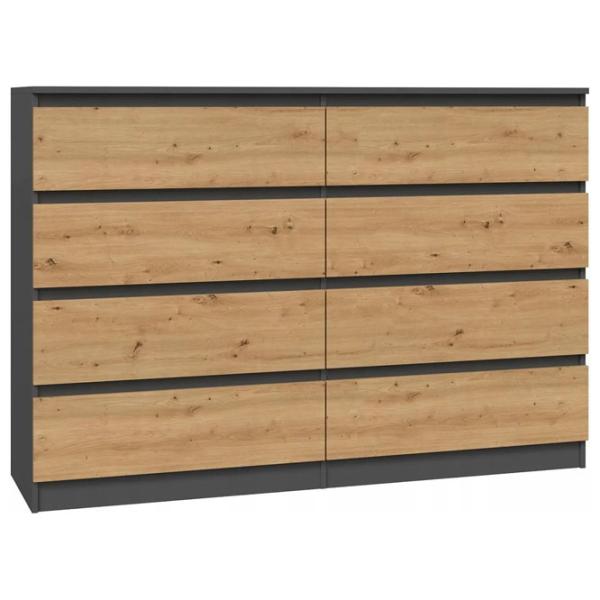 Comodă TopEshop Malwa M8 140 97 x 138 x 40 / LPAL / Artisan Oak photo 1