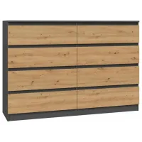 Комод TopEshop Malwa M8 140 97 x 138 x 40см / ЛДСП / Крафтовый дуб