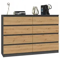 Комод TopEshop Malwa M8 140 97 x 138 x 40см / ЛДСП / Крафтовый дуб photo 2