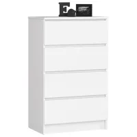Comodă Akord K60 4SZ 99 x 99 x 40 / LPAL / Alb