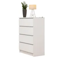 Comodă Akord K60 4SZ 99 x 99 x 40 / LPAL / Alb photo 3